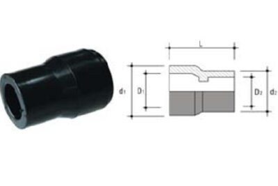 HDPE Hàn Nối Trong Côn Thu D75x40